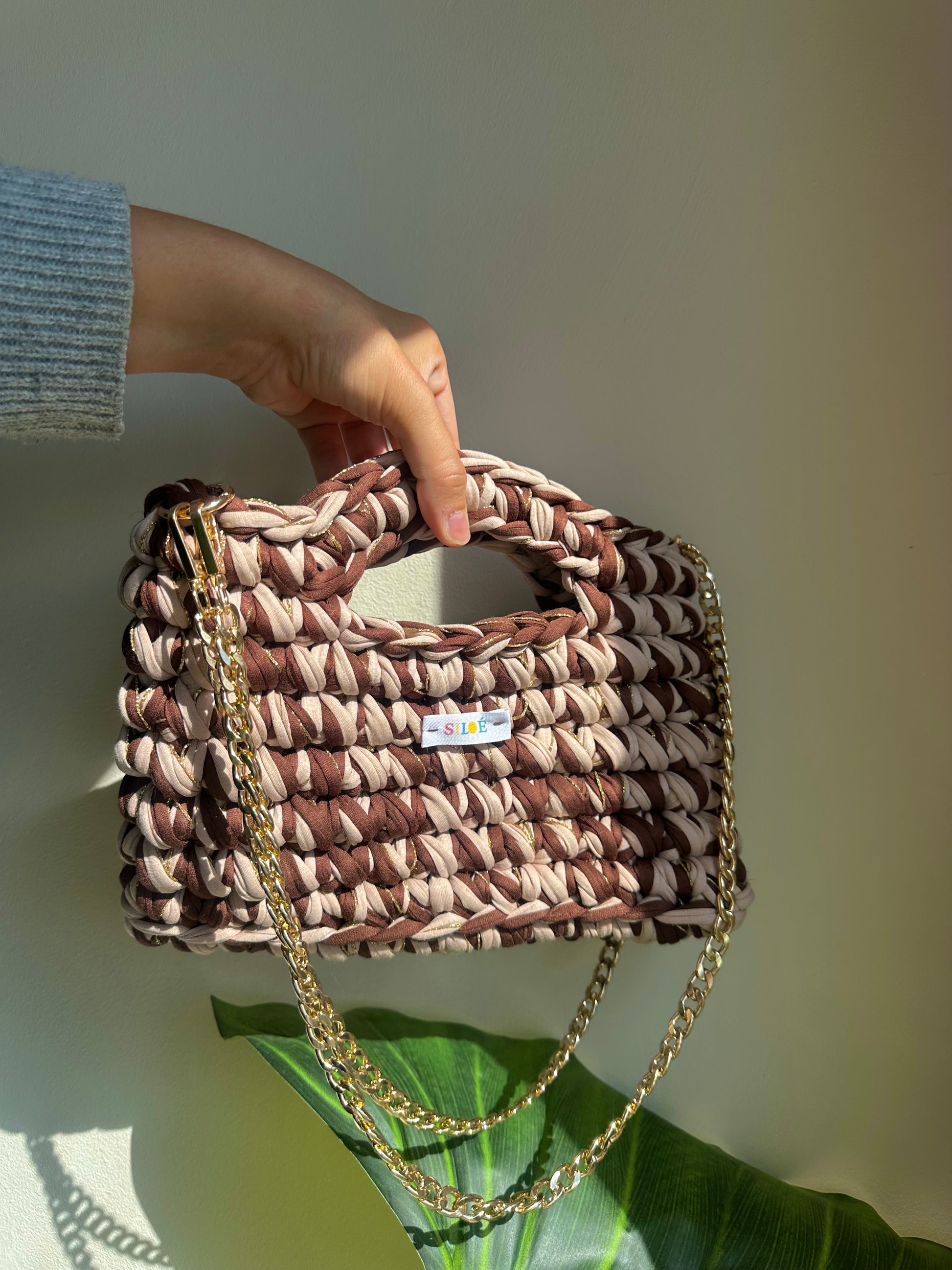 Gaïa beige foncé et chocolat