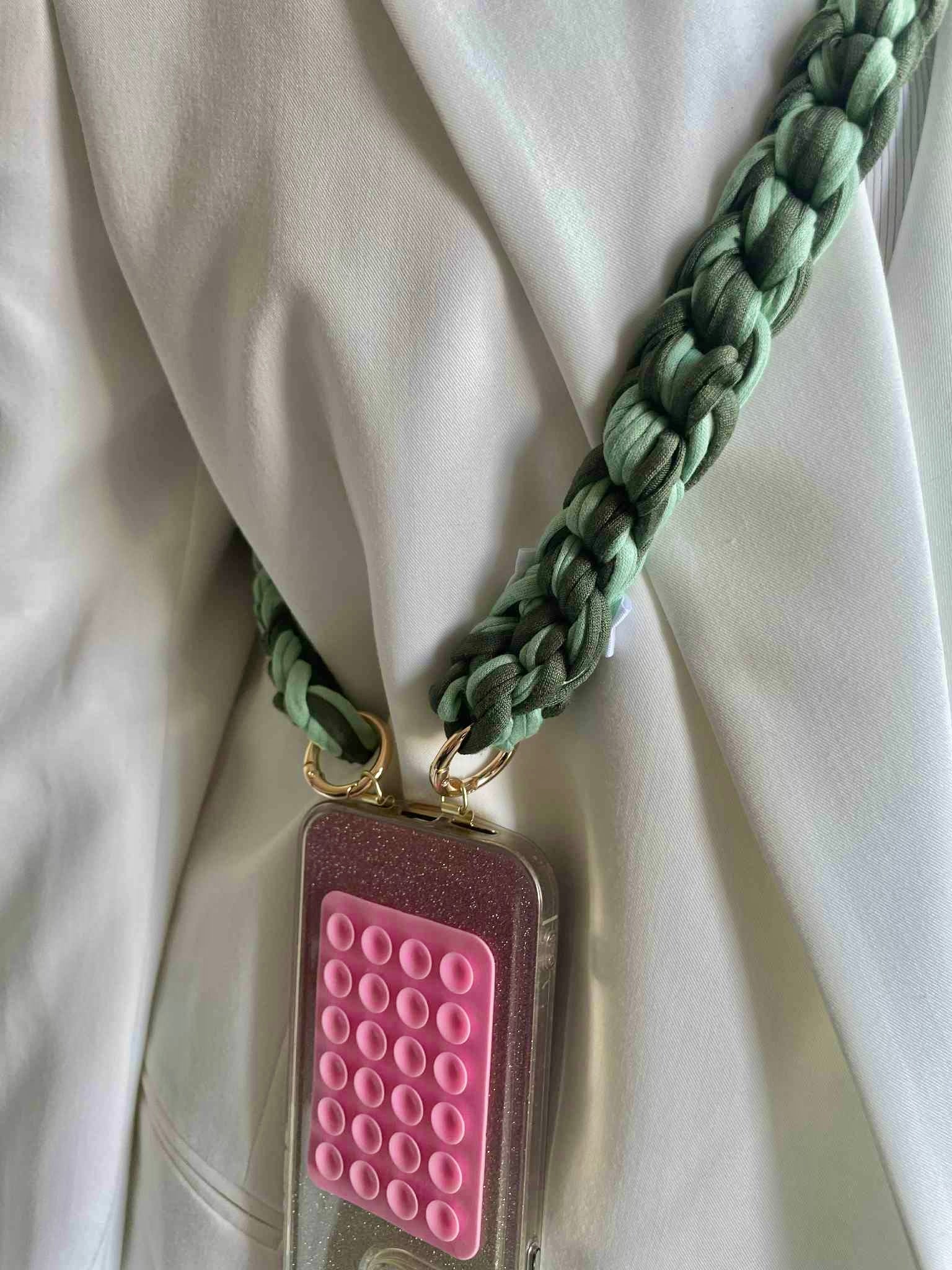 Anse de téléphone Sauge et Kaki