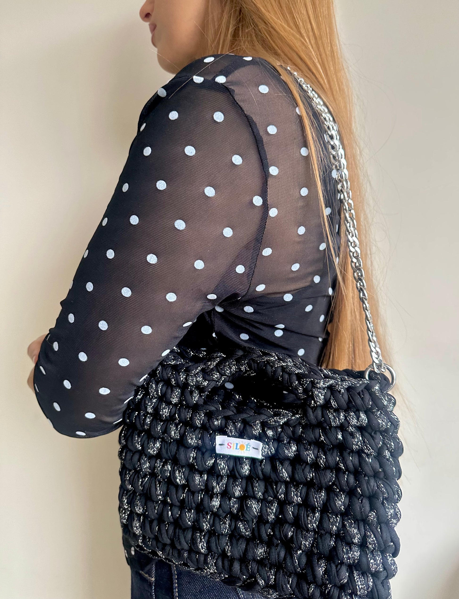 Gaïa Pailleté Noir et argenté