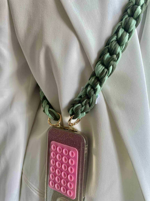 Anse de téléphone Sauge et Kaki
